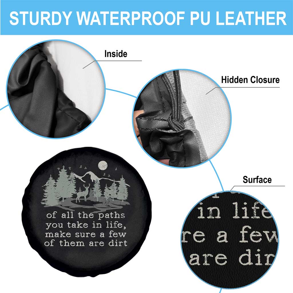 Retro Nature Wildlife Outdoor Spare Tire Cover Camping Forest Hiking Vintage - Wonder Print Shop