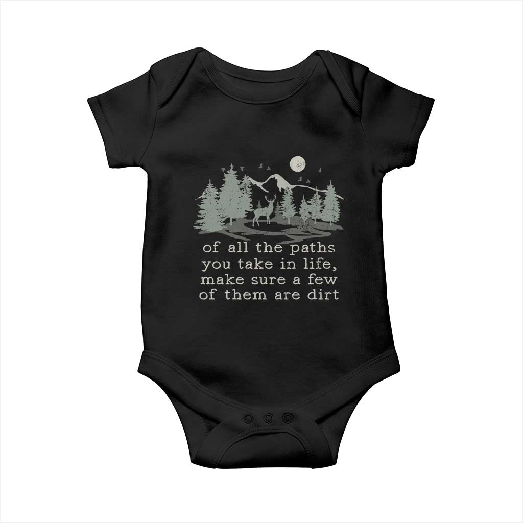 Retro Nature Wildlife Outdoor Baby Onesie Camping Forest Hiking Vintage - Wonder Print Shop