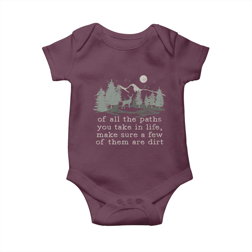 Retro Nature Wildlife Outdoor Baby Onesie Camping Forest Hiking Vintage - Wonder Print Shop