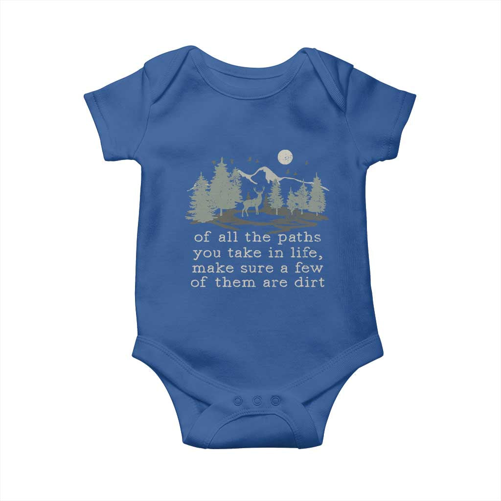 Retro Nature Wildlife Outdoor Baby Onesie Camping Forest Hiking Vintage - Wonder Print Shop