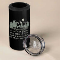 Retro Nature Wildlife Outdoor 4 in 1 Can Cooler Tumbler Camping Forest Hiking Vintage - Wonder Print Shop