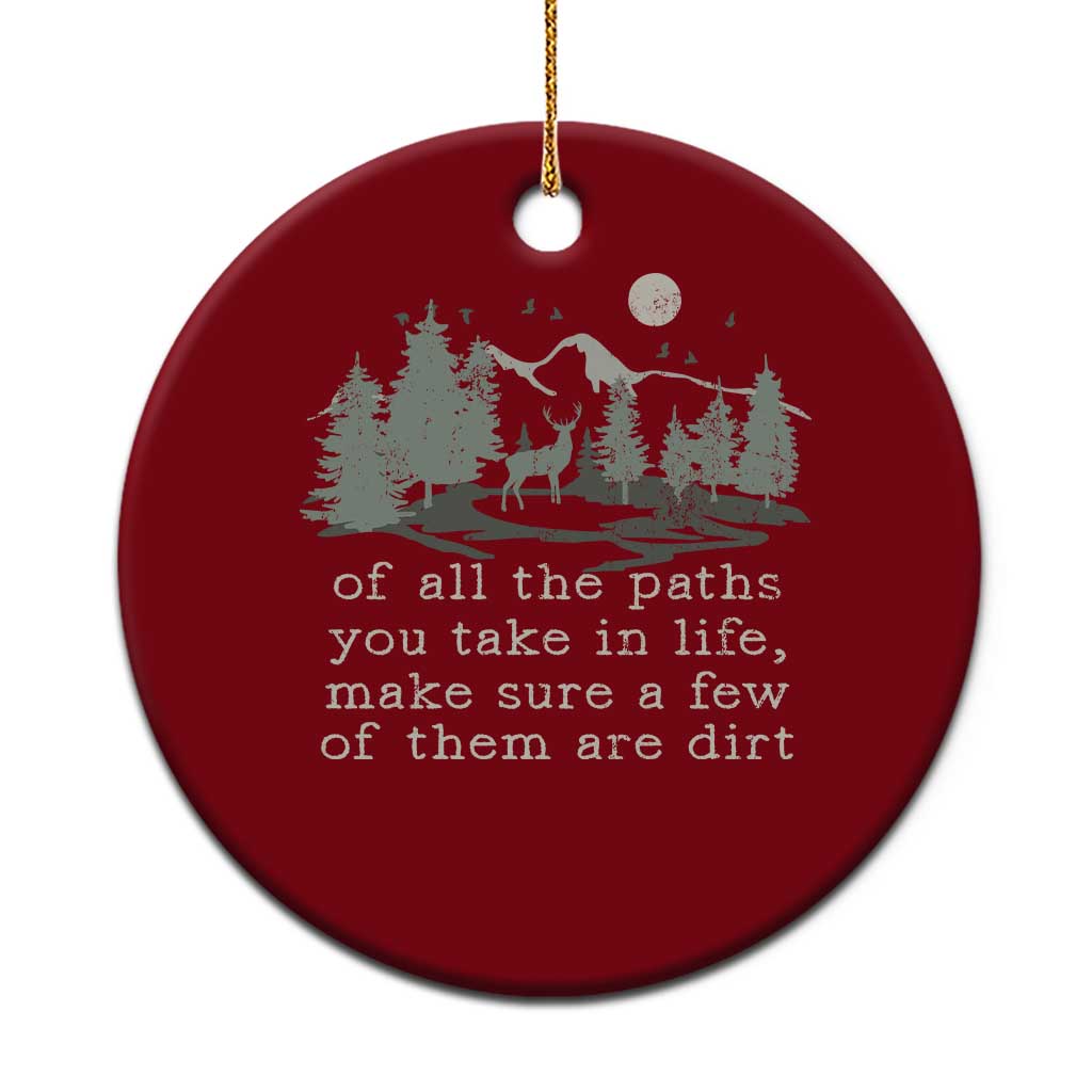 Retro Nature Wildlife Outdoor Ceramic Ornament Camping Forest Hiking Vintage - Wonder Print Shop