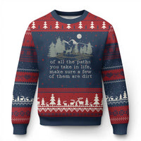 Retro Nature Wildlife Outdoor Ugly Christmas Sweater Camping Forest Hiking Vintage - Wonder Print Shop
