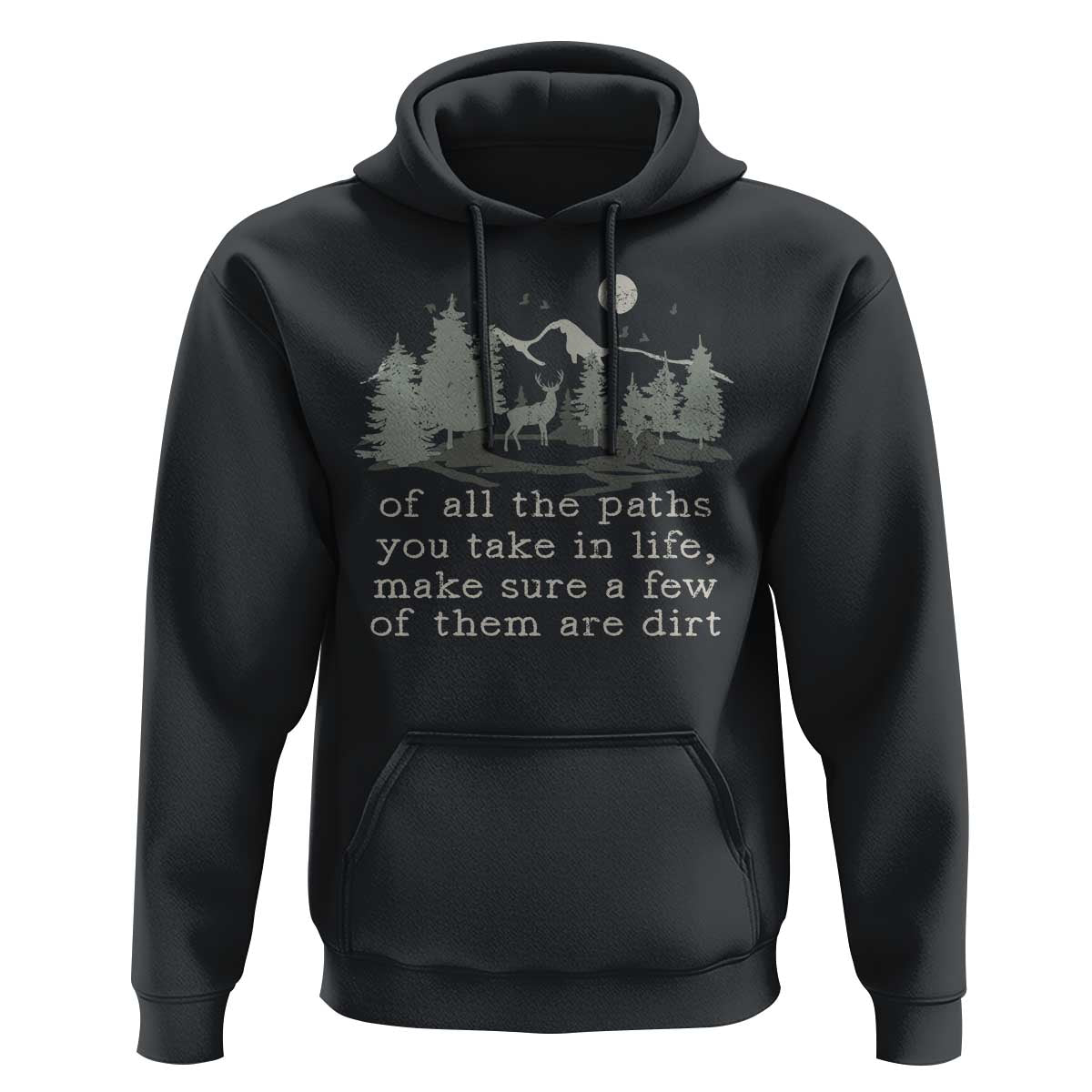 Retro Nature Wildlife Outdoor Hoodie Camping Forest Hiking Vintage - Wonder Print Shop