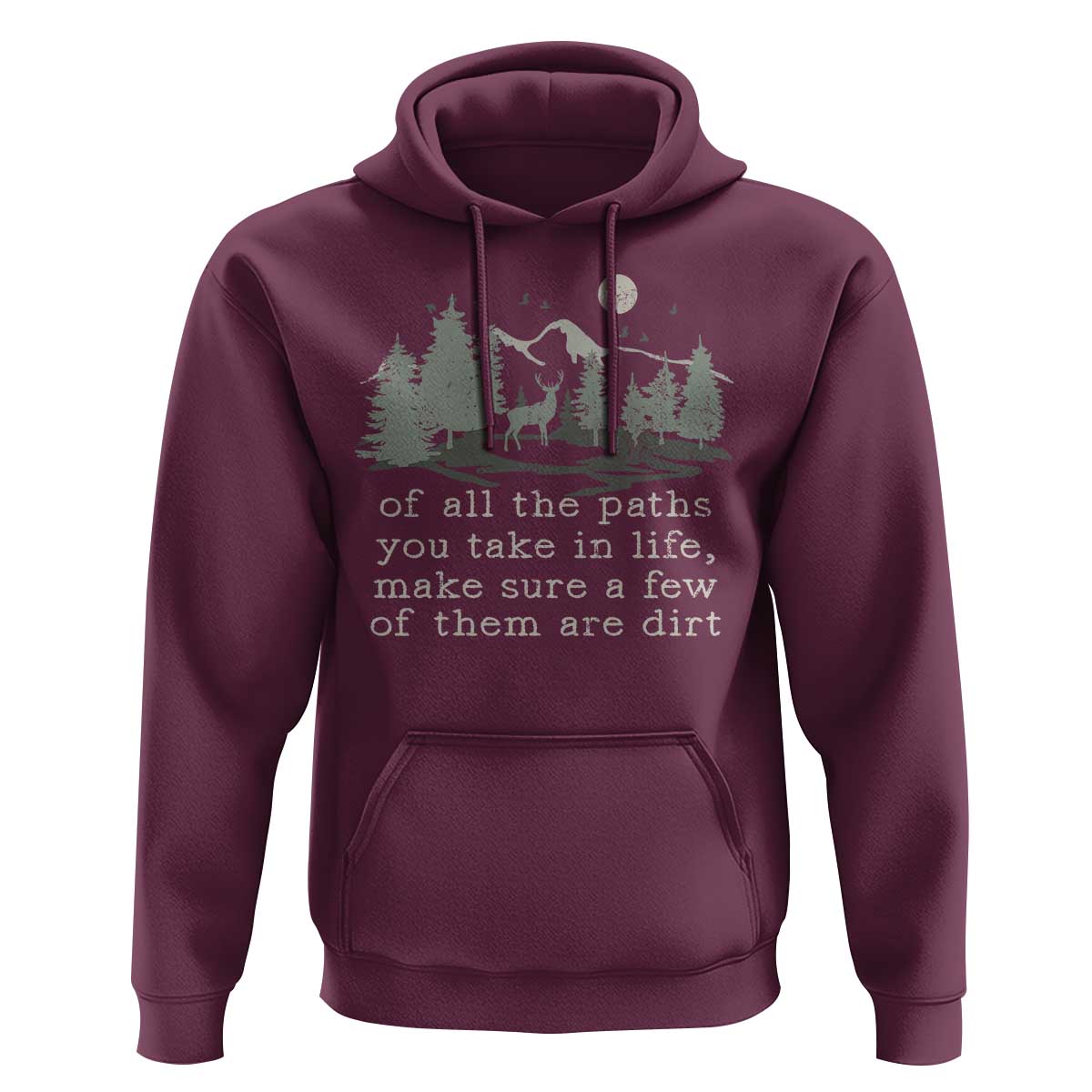 Retro Nature Wildlife Outdoor Hoodie Camping Forest Hiking Vintage - Wonder Print Shop