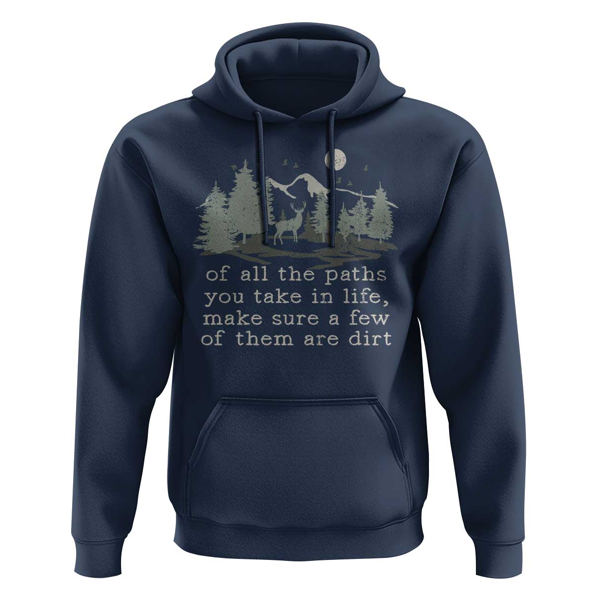Retro Nature Wildlife Outdoor Hoodie Camping Forest Hiking Vintage - Wonder Print Shop