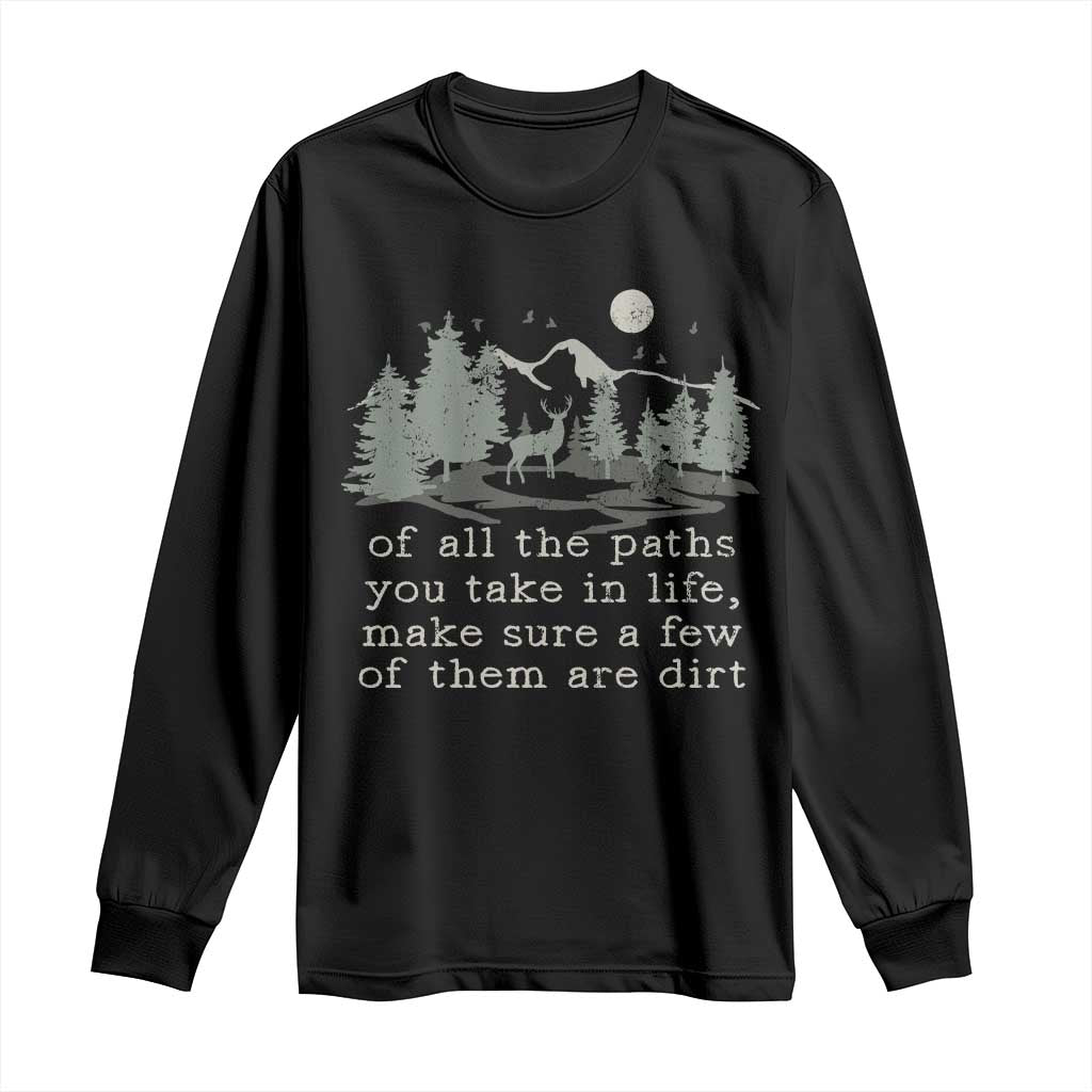 Retro Nature Wildlife Outdoor Long Sleeve Shirt Camping Forest Hiking Vintage - Wonder Print Shop