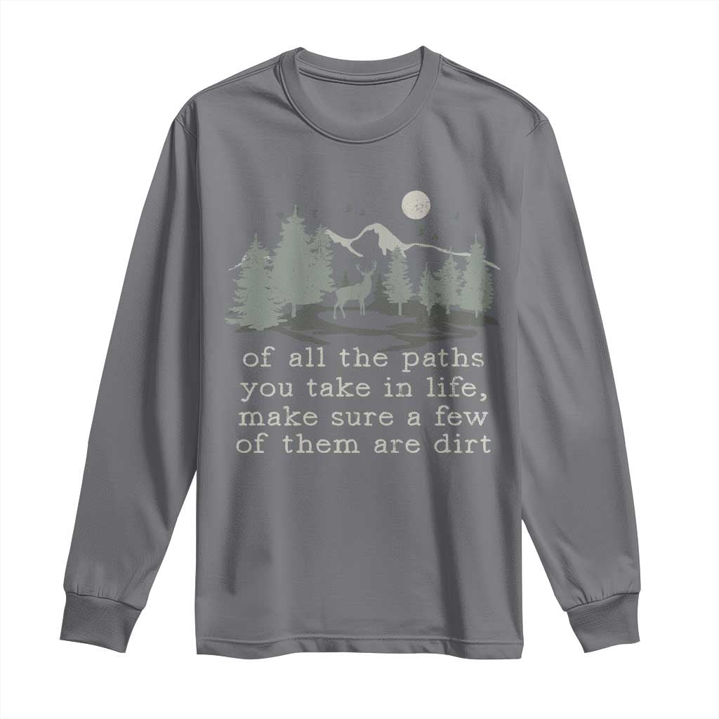 Retro Nature Wildlife Outdoor Long Sleeve Shirt Camping Forest Hiking Vintage - Wonder Print Shop