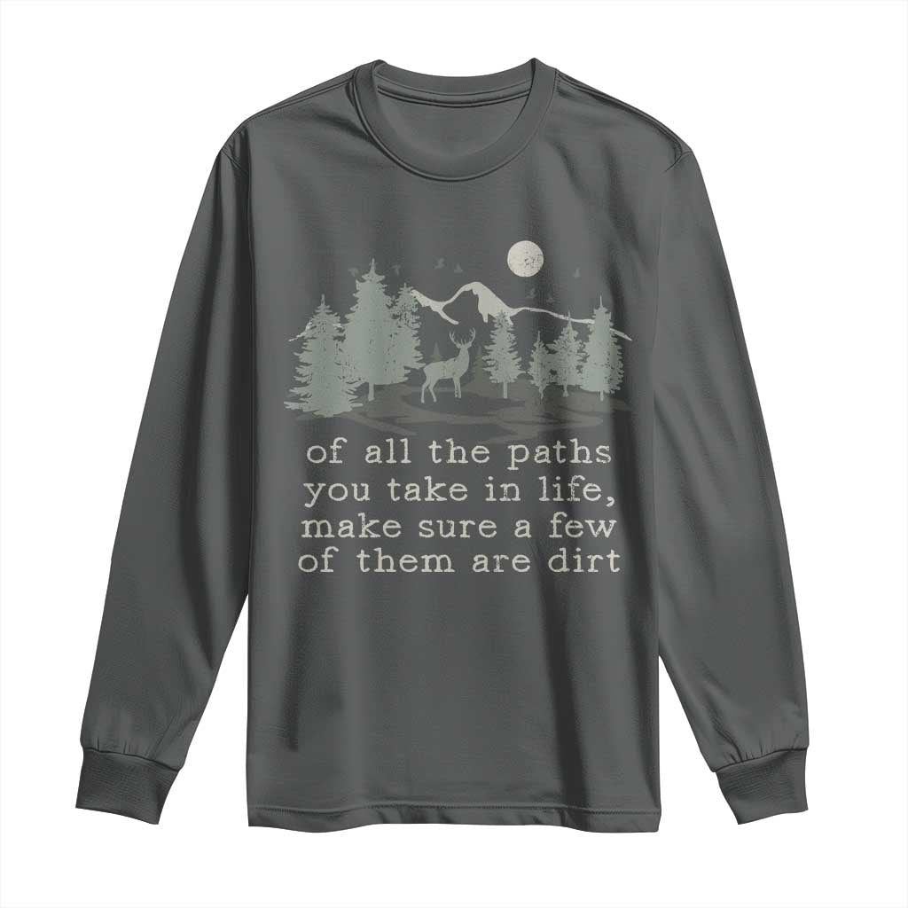Retro Nature Wildlife Outdoor Long Sleeve Shirt Camping Forest Hiking Vintage - Wonder Print Shop