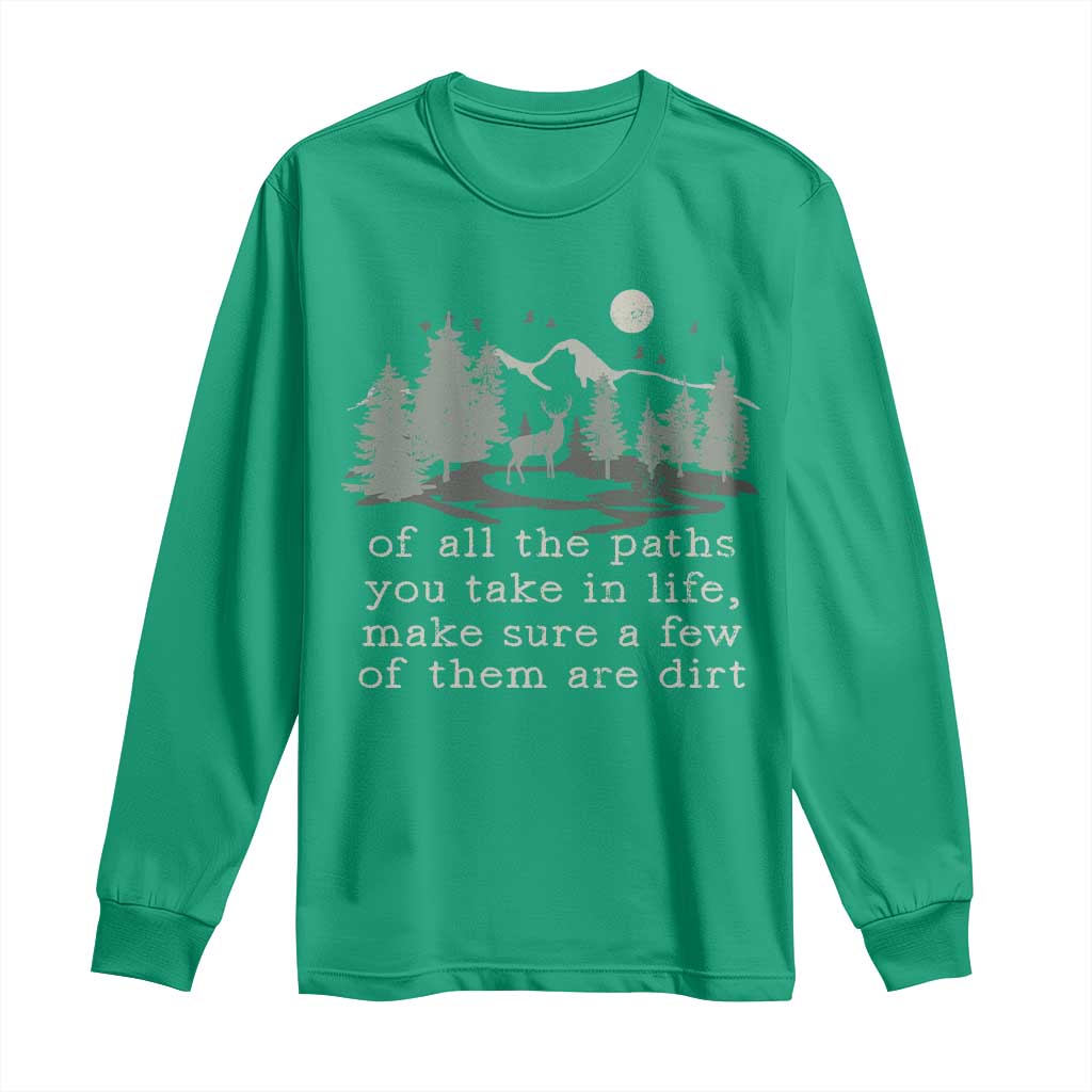 Retro Nature Wildlife Outdoor Long Sleeve Shirt Camping Forest Hiking Vintage - Wonder Print Shop