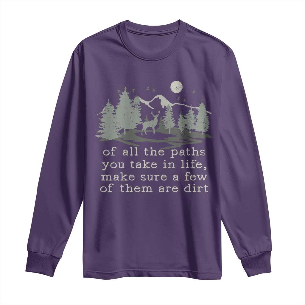 Retro Nature Wildlife Outdoor Long Sleeve Shirt Camping Forest Hiking Vintage - Wonder Print Shop