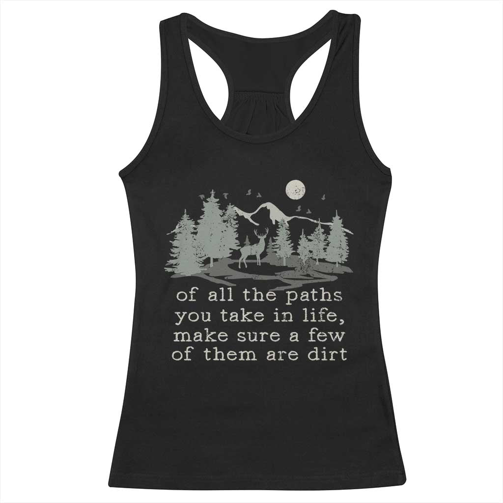 Retro Nature Wildlife Outdoor Racerback Tank Top Camping Forest Hiking Vintage - Wonder Print Shop