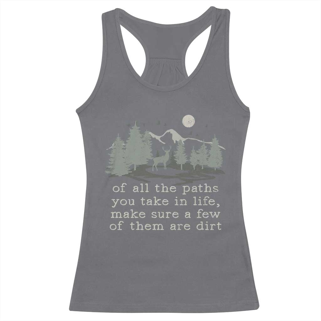 Retro Nature Wildlife Outdoor Racerback Tank Top Camping Forest Hiking Vintage - Wonder Print Shop