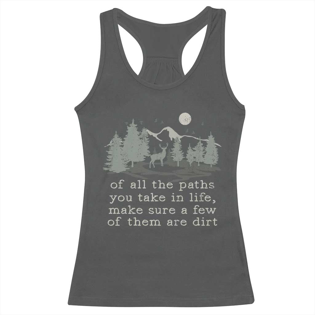 Retro Nature Wildlife Outdoor Racerback Tank Top Camping Forest Hiking Vintage - Wonder Print Shop