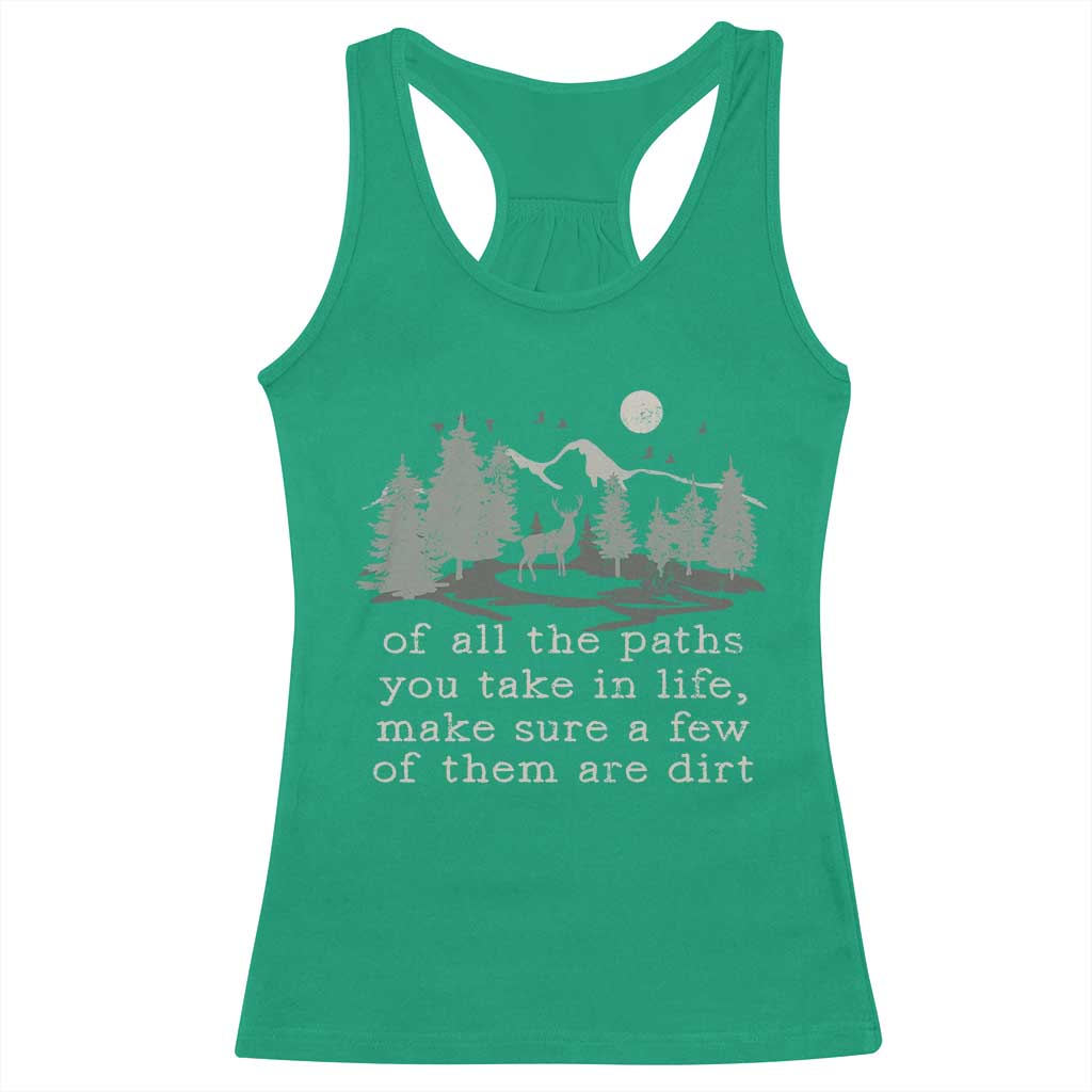 Retro Nature Wildlife Outdoor Racerback Tank Top Camping Forest Hiking Vintage - Wonder Print Shop