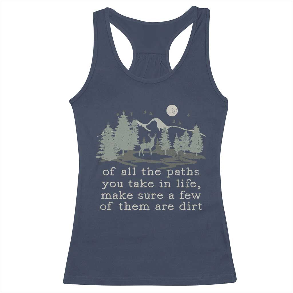 Retro Nature Wildlife Outdoor Racerback Tank Top Camping Forest Hiking Vintage - Wonder Print Shop