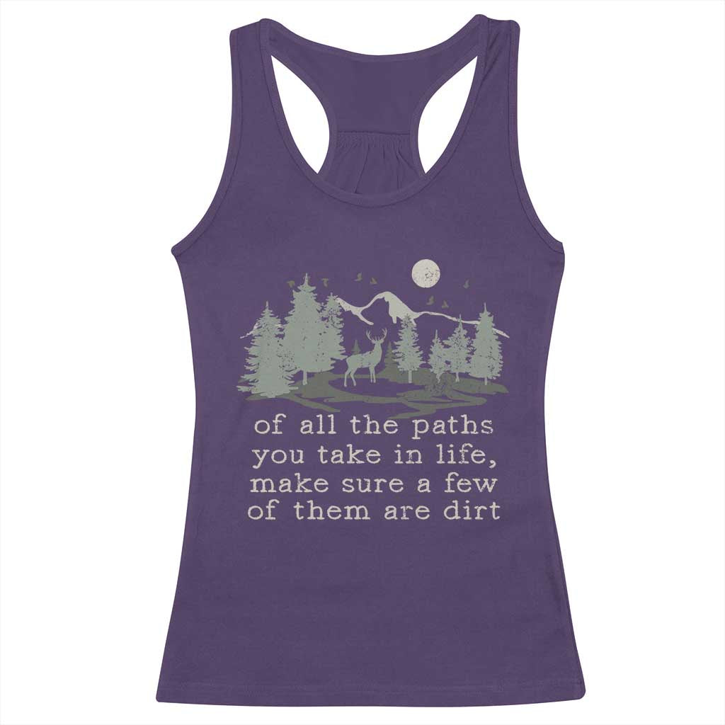 Retro Nature Wildlife Outdoor Racerback Tank Top Camping Forest Hiking Vintage - Wonder Print Shop