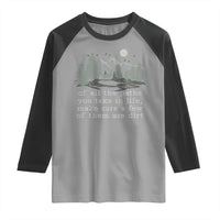 Retro Nature Wildlife Outdoor Raglan Shirt Camping Forest Hiking Vintage - Wonder Print Shop