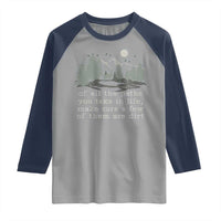 Retro Nature Wildlife Outdoor Raglan Shirt Camping Forest Hiking Vintage - Wonder Print Shop