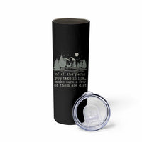 Retro Nature Wildlife Outdoor Skinny Tumbler Camping Forest Hiking Vintage - Wonder Print Shop