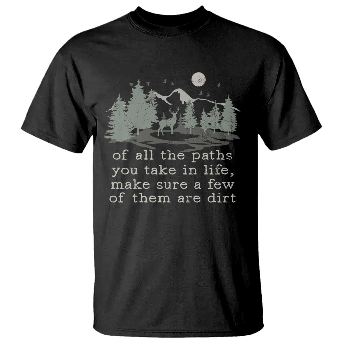 Retro Nature Wildlife Outdoor T Shirt Camping Forest Hiking Vintage - Wonder Print Shop