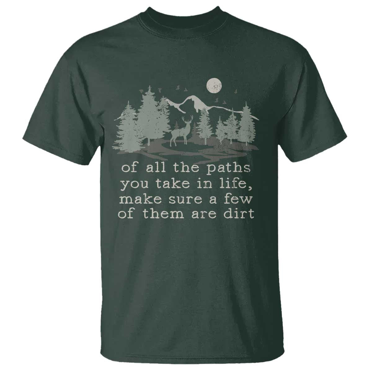 Retro Nature Wildlife Outdoor T Shirt Camping Forest Hiking Vintage - Wonder Print Shop