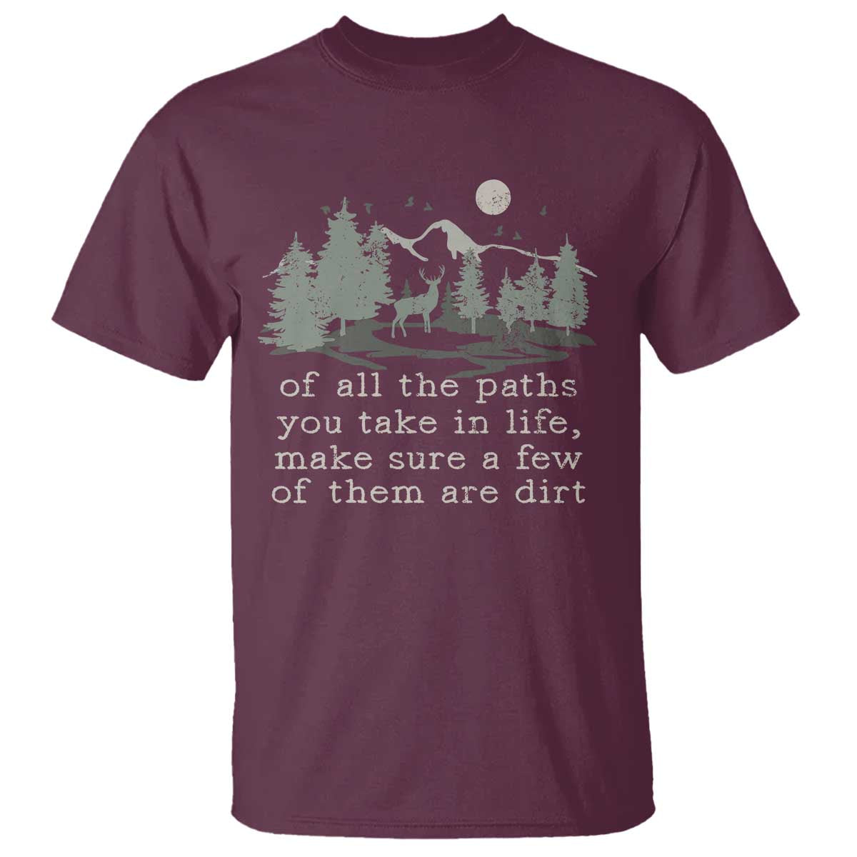Retro Nature Wildlife Outdoor T Shirt Camping Forest Hiking Vintage - Wonder Print Shop