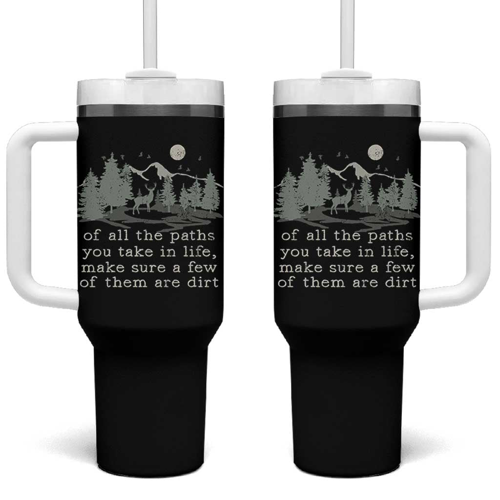 Retro Nature Wildlife Outdoor Tumbler With Handle Camping Forest Hiking Vintage - Wonder Print Shop