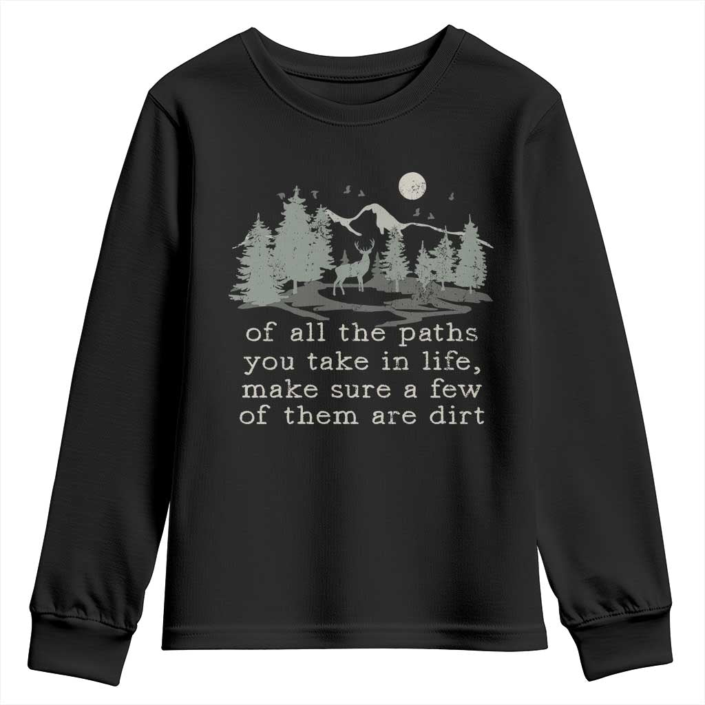 Retro Nature Wildlife Outdoor Youth Sweatshirt Camping Forest Hiking Vintage - Wonder Print Shop