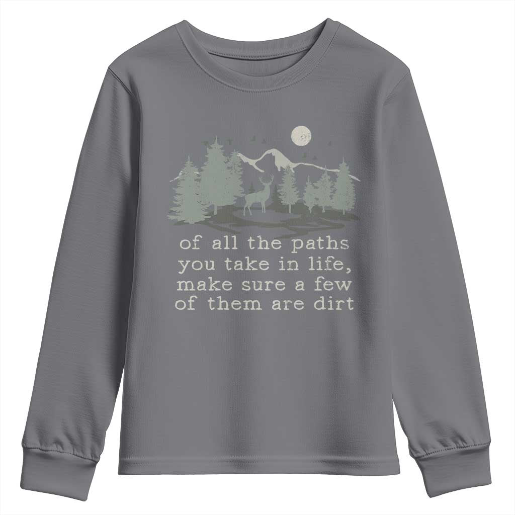 Retro Nature Wildlife Outdoor Youth Sweatshirt Camping Forest Hiking Vintage - Wonder Print Shop