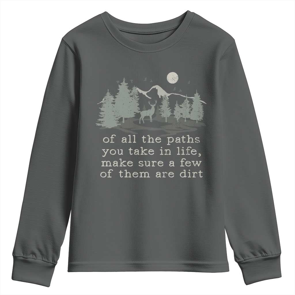 Retro Nature Wildlife Outdoor Youth Sweatshirt Camping Forest Hiking Vintage - Wonder Print Shop