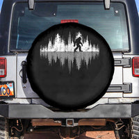 Bigfoot In The Forest Spare Tire Cover Sasquatch Trees Reflection Wildlife Nature Outdoor Wild Retro - Wonder Print Shop