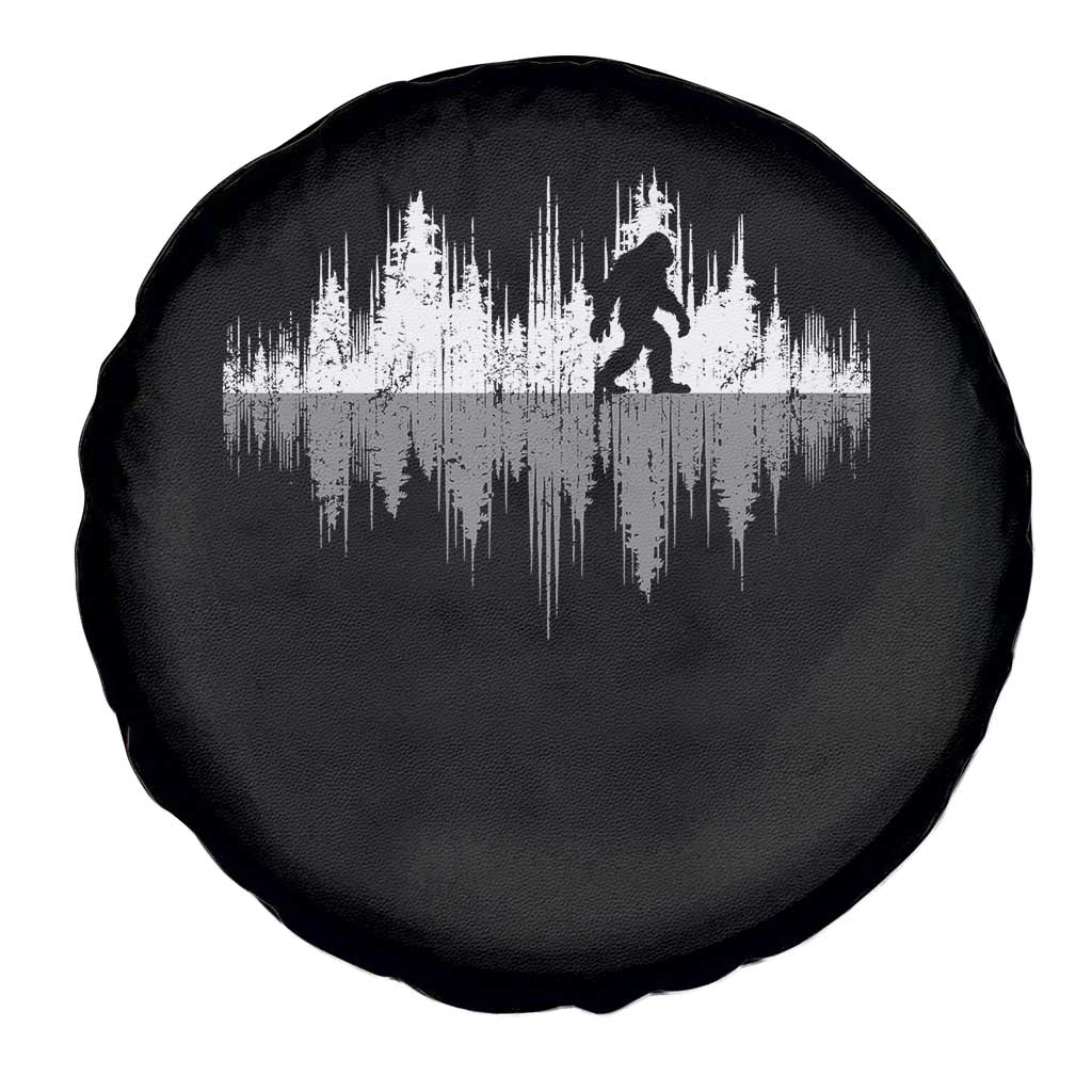 Bigfoot In The Forest Spare Tire Cover Sasquatch Trees Reflection Wildlife Nature Outdoor Wild Retro - Wonder Print Shop