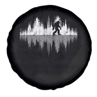 Bigfoot In The Forest Spare Tire Cover Sasquatch Trees Reflection Wildlife Nature Outdoor Wild Retro - Wonder Print Shop