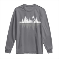 Bigfoot In The Forest Long Sleeve Shirt Sasquatch Trees Reflection Wildlife Nature Outdoor Wild Retro - Wonder Print Shop