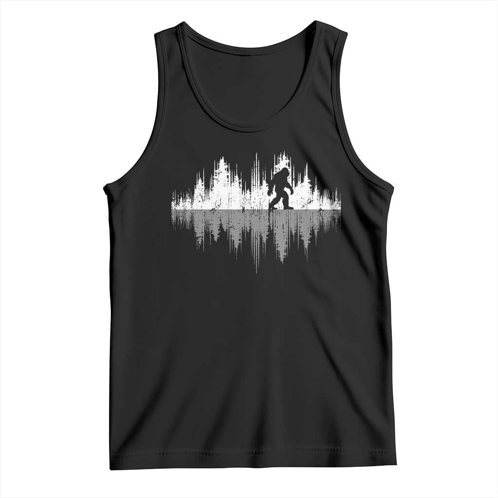 Bigfoot In The Forest Tank Top Sasquatch Trees Reflection Wildlife Nature Outdoor Wild Retro - Wonder Print Shop