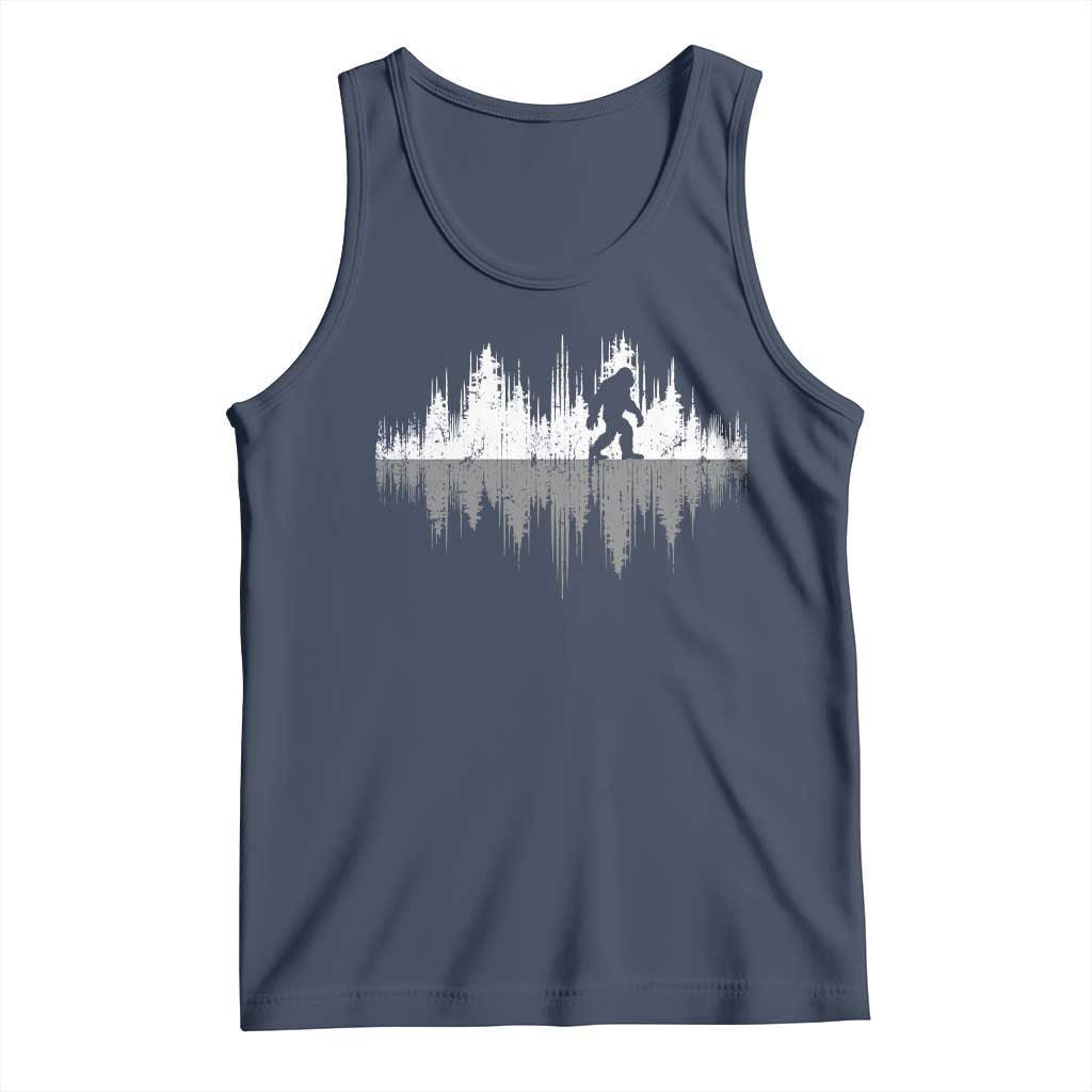 Bigfoot In The Forest Tank Top Sasquatch Trees Reflection Wildlife Nature Outdoor Wild Retro - Wonder Print Shop