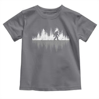Bigfoot In The Forest Toddler T Shirt Sasquatch Trees Reflection Wildlife Nature Outdoor Wild Retro - Wonder Print Shop