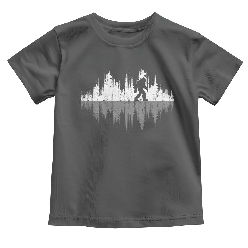 Bigfoot In The Forest Toddler T Shirt Sasquatch Trees Reflection Wildlife Nature Outdoor Wild Retro - Wonder Print Shop