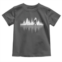 Bigfoot In The Forest Toddler T Shirt Sasquatch Trees Reflection Wildlife Nature Outdoor Wild Retro - Wonder Print Shop