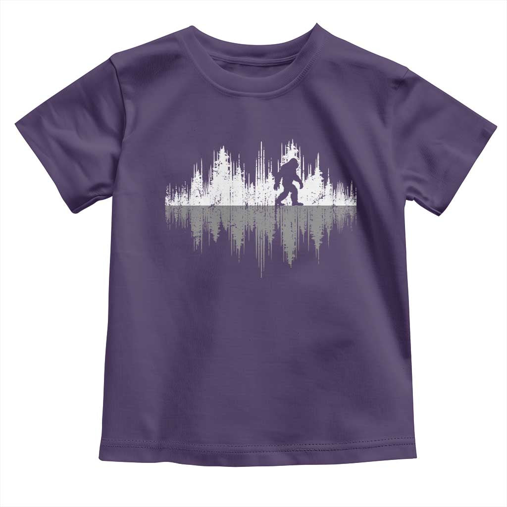 Bigfoot In The Forest Toddler T Shirt Sasquatch Trees Reflection Wildlife Nature Outdoor Wild Retro - Wonder Print Shop