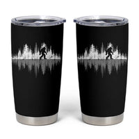 Bigfoot In The Forest Tumbler Cup Sasquatch Trees Reflection Wildlife Nature Outdoor Wild Retro - Wonder Print Shop
