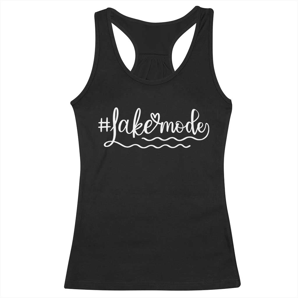 Lake Mode Racerback Tank Top Summer Vacation Outdoor Camping - Wonder Print Shop