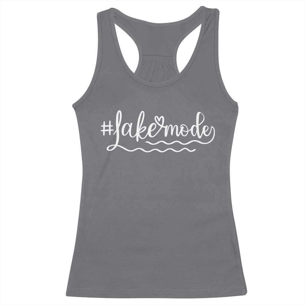 Lake Mode Racerback Tank Top Summer Vacation Outdoor Camping - Wonder Print Shop
