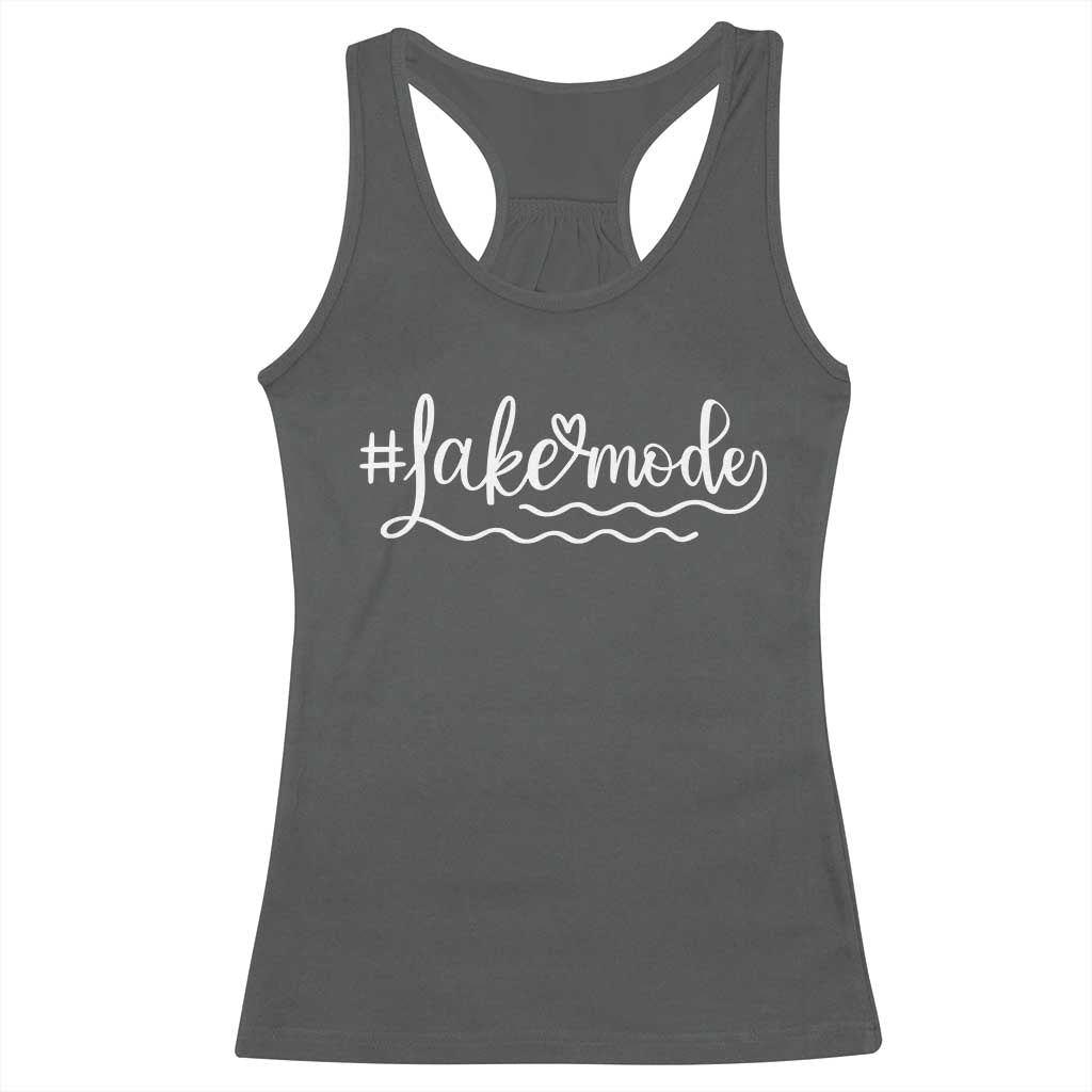 Lake Mode Racerback Tank Top Summer Vacation Outdoor Camping - Wonder Print Shop
