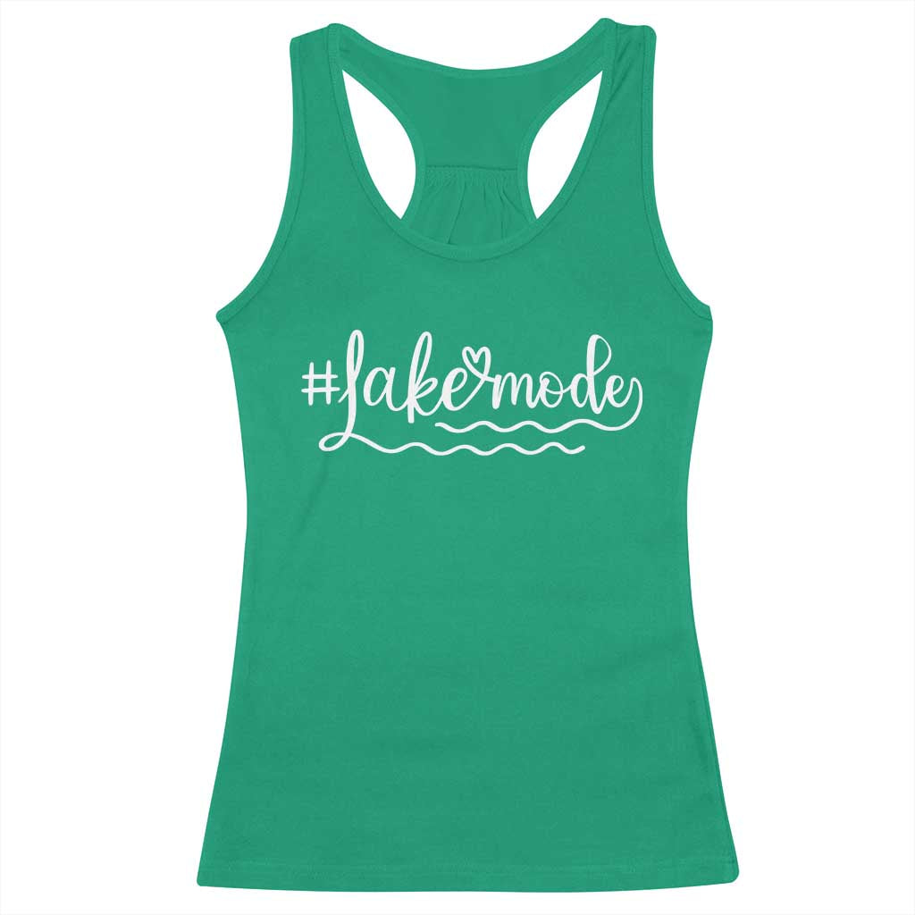 Lake Mode Racerback Tank Top Summer Vacation Outdoor Camping - Wonder Print Shop