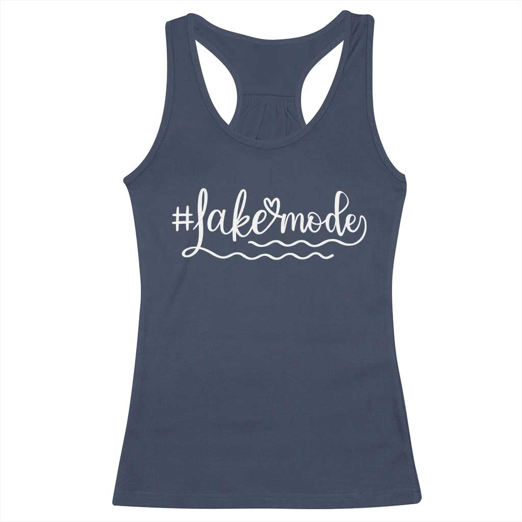 Lake Mode Racerback Tank Top Summer Vacation Outdoor Camping - Wonder Print Shop