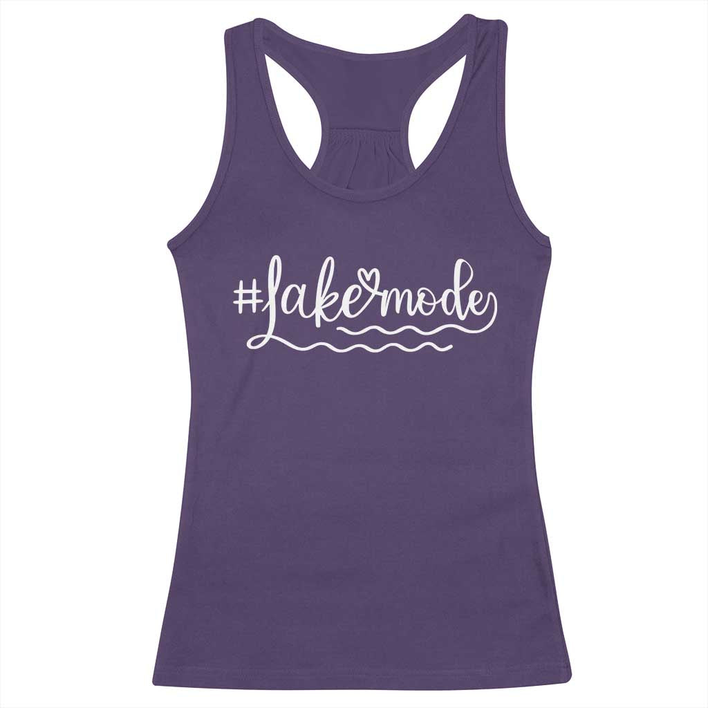 Lake Mode Racerback Tank Top Summer Vacation Outdoor Camping - Wonder Print Shop