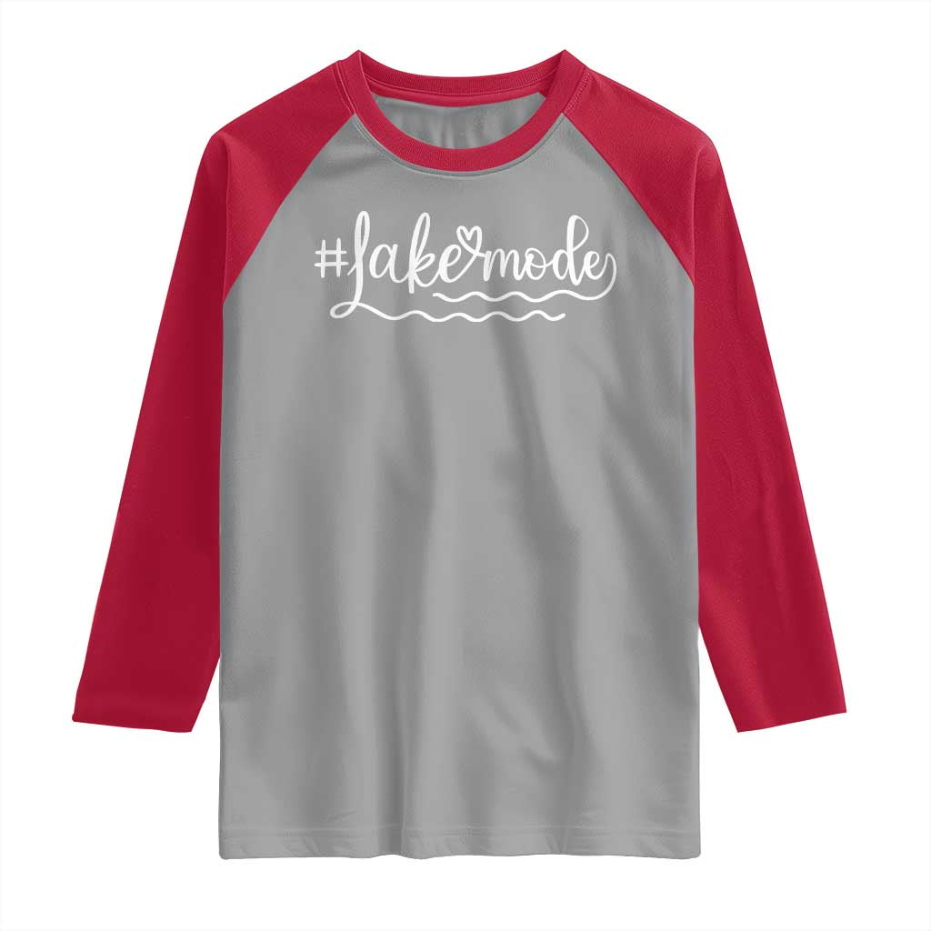 Lake Mode Raglan Shirt Summer Vacation Outdoor Camping - Wonder Print Shop