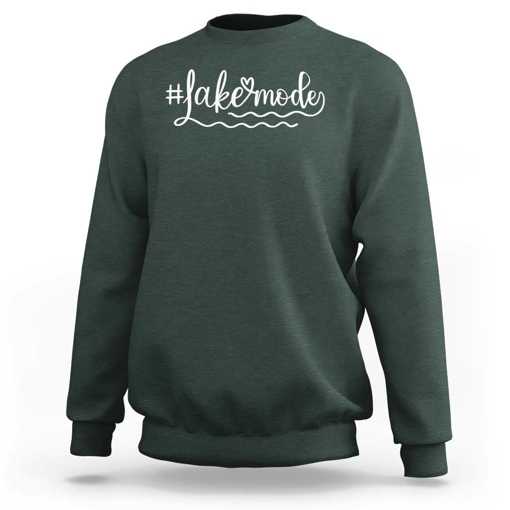 Lake Mode Sweatshirt Summer Vacation Outdoor Camping - Wonder Print Shop